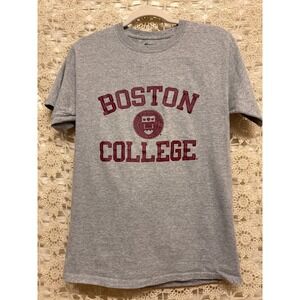 Champion Boston College Eagles T Shirt Gray Short Sleeve Collegiate Womens Small